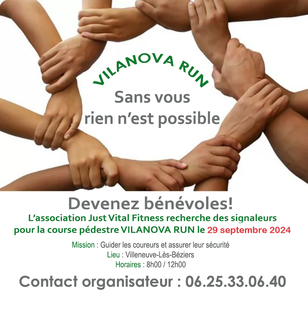 Lire la suite à propos de l’article Vilanova Run : devenez bénévoles !