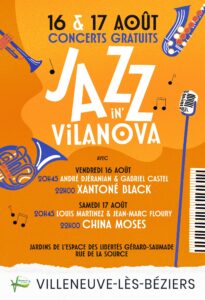 Lire la suite à propos de l’article Jazz in’Vilanova les 16 et 17 août 2024