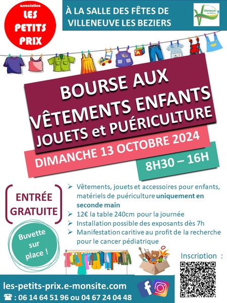 You are currently viewing Bourses aux vêtements, jouets, décorations