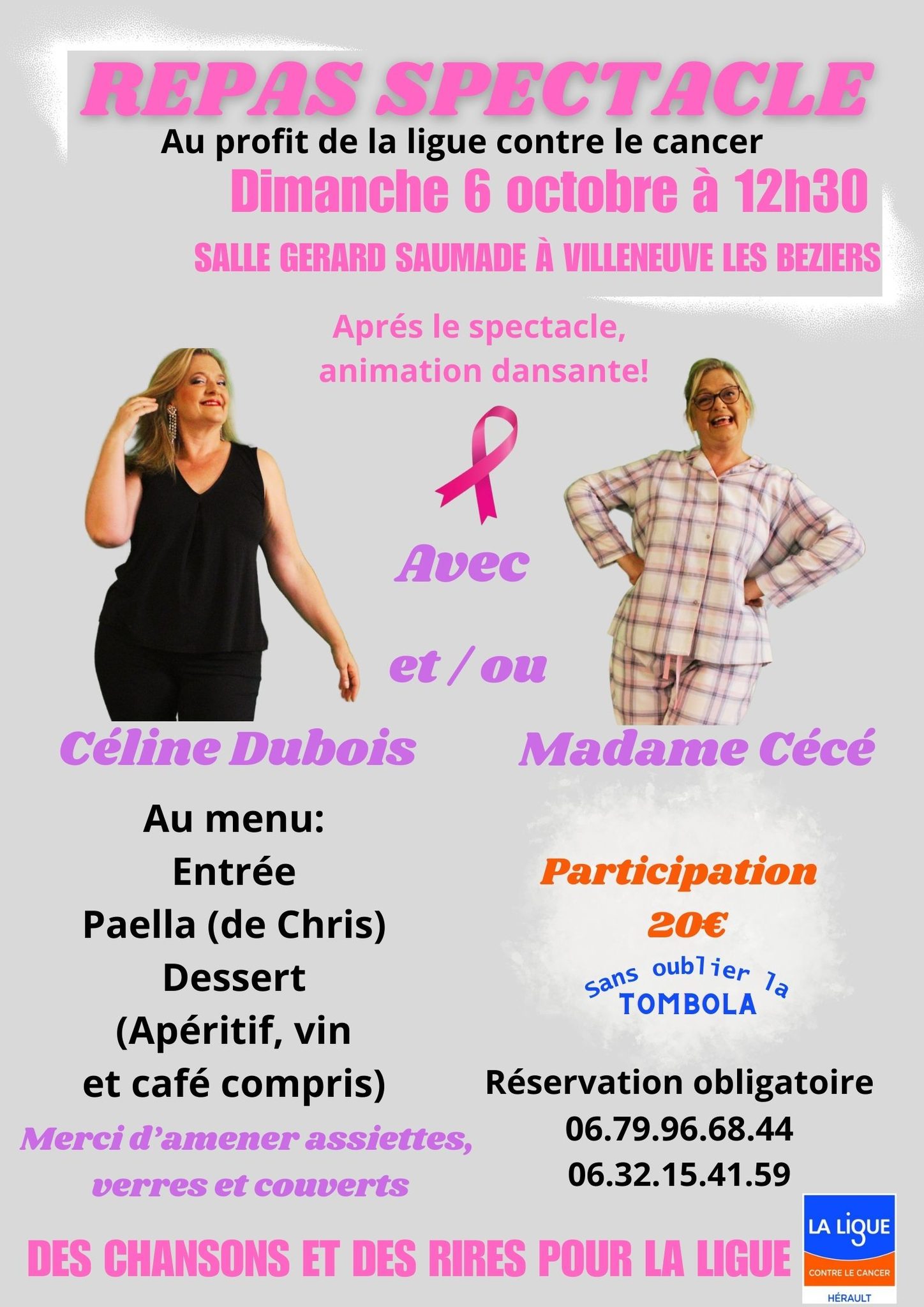 You are currently viewing Octobre Rose – Repas-Spectacle Solidaire